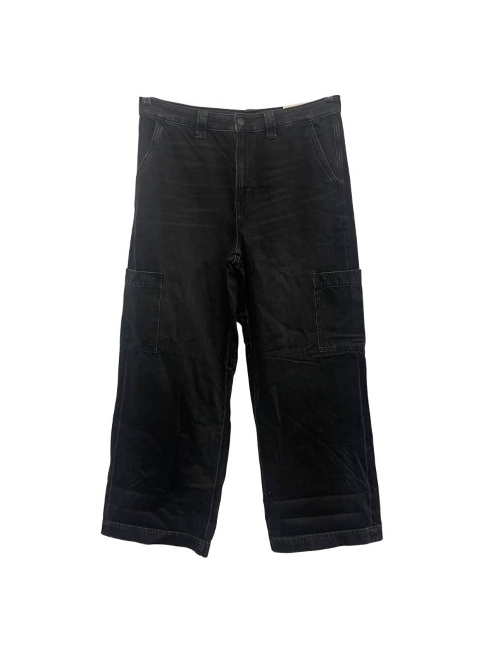 American Eagle Super High Rise Baggy Wide Leg Women’s Black Jeans Reg 14 (36x32)